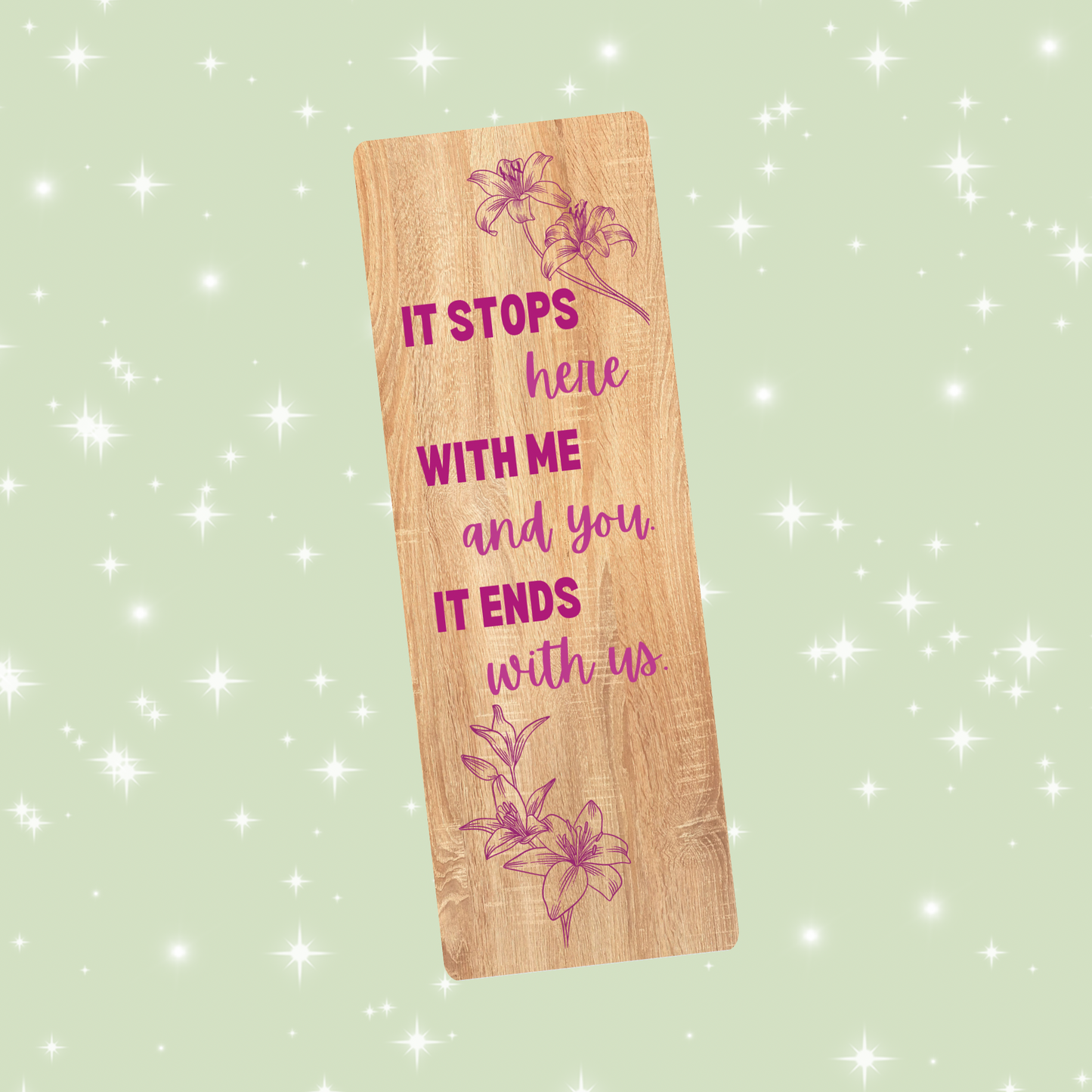 It ends with us bookmark