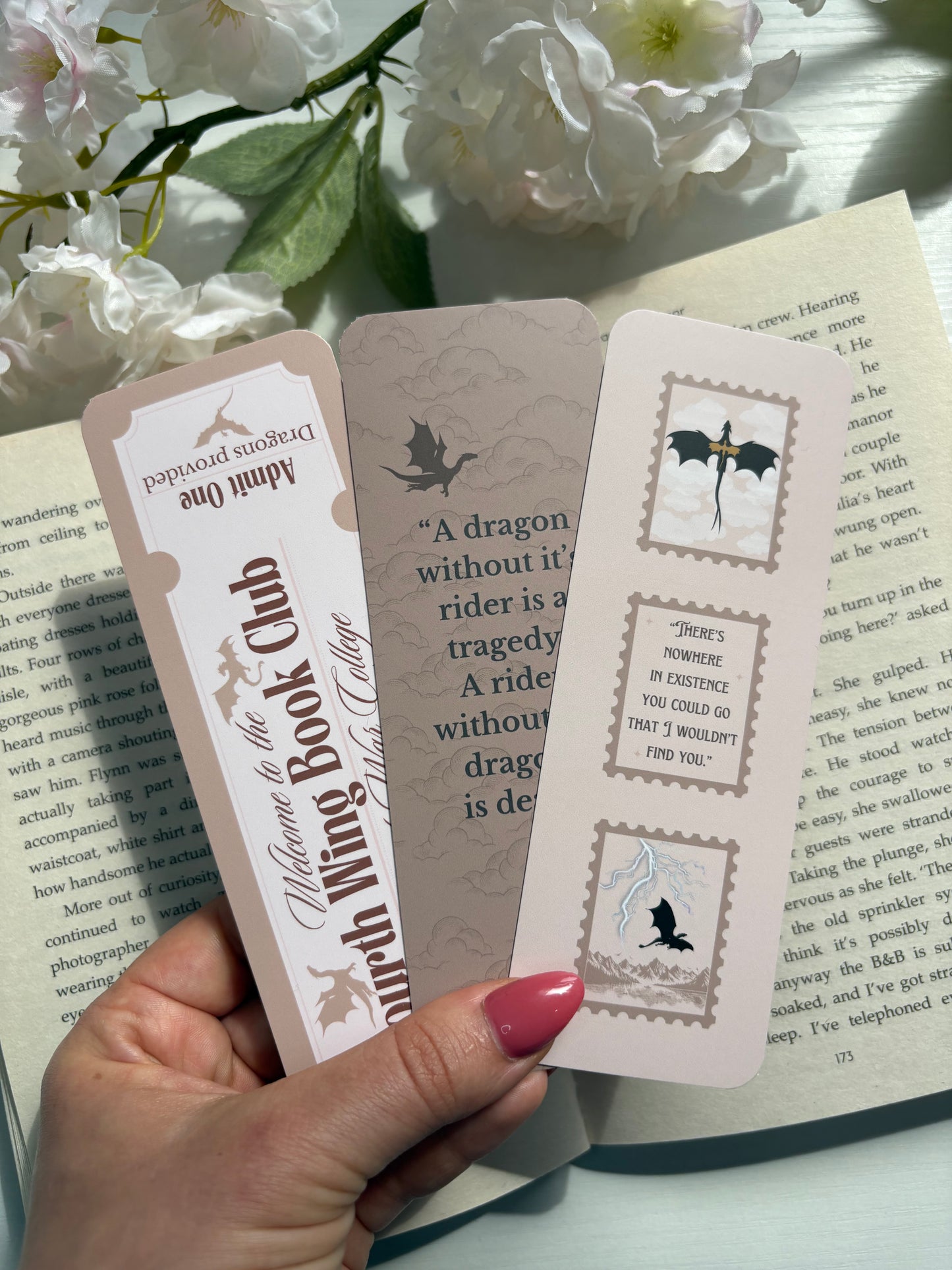 Fourth wing bookmarks