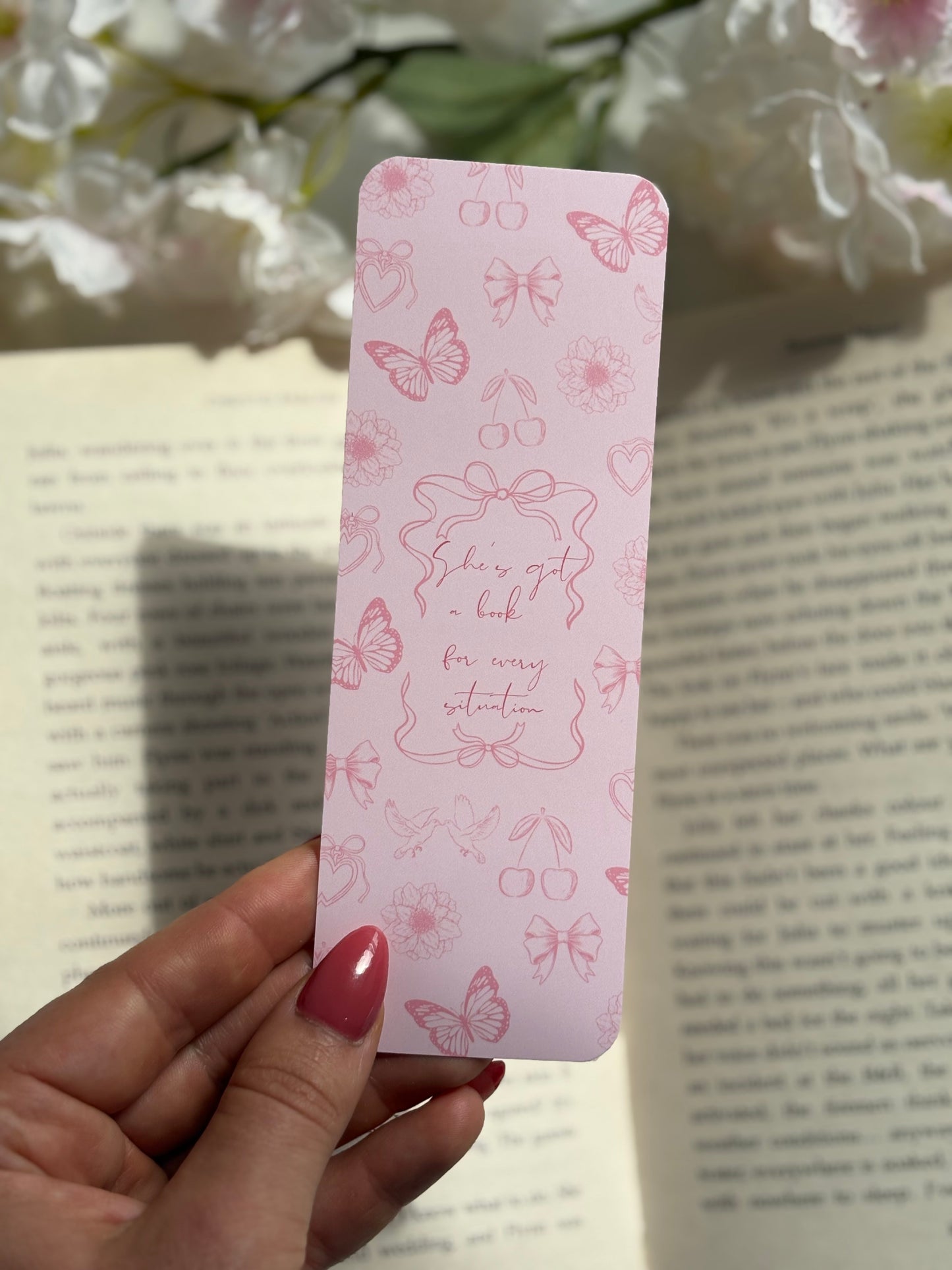 She’s got a book for every situation bookmark