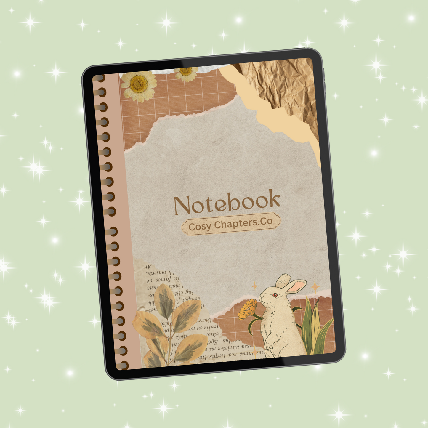 Notebook cover kindle insert